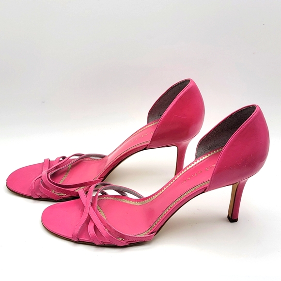 Antonio Melani HOT Pink Leather Heels Size 9M - Picture 3 of 7